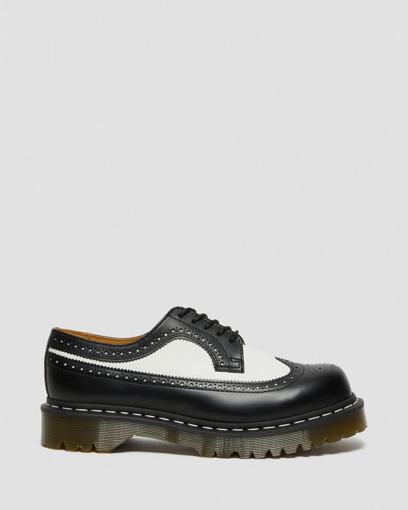 Dr Martens 3989 Bex Smooth Læder Brogue Oxford Sko Herre Sort | DK 612NWY